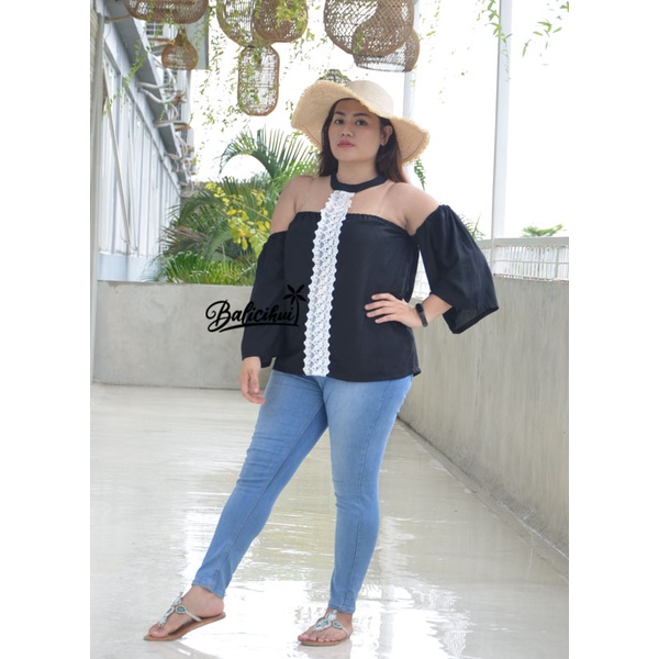 Balicihui Top Brenda Top Wanita Blouse Atasan Jumbo Plus Size Big Size