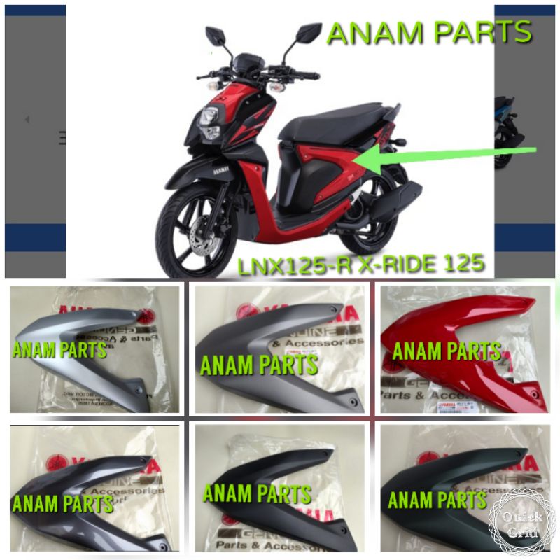 COVER SIDE BAWAH JOK KIRI XRIDE X RIDE 125 (BY8) ORIGINAL YAMAHA YGP