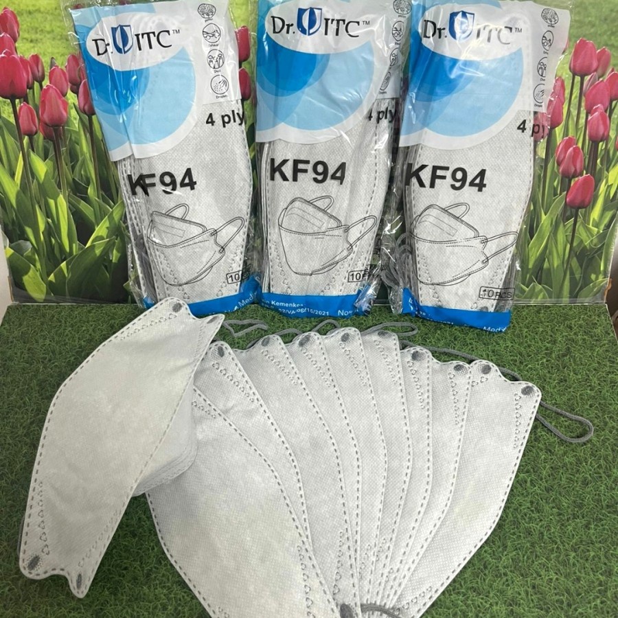 Masker KF94 4 ply isi 10 Dr ITC Ijin Kemenkes Original Murah Grosir