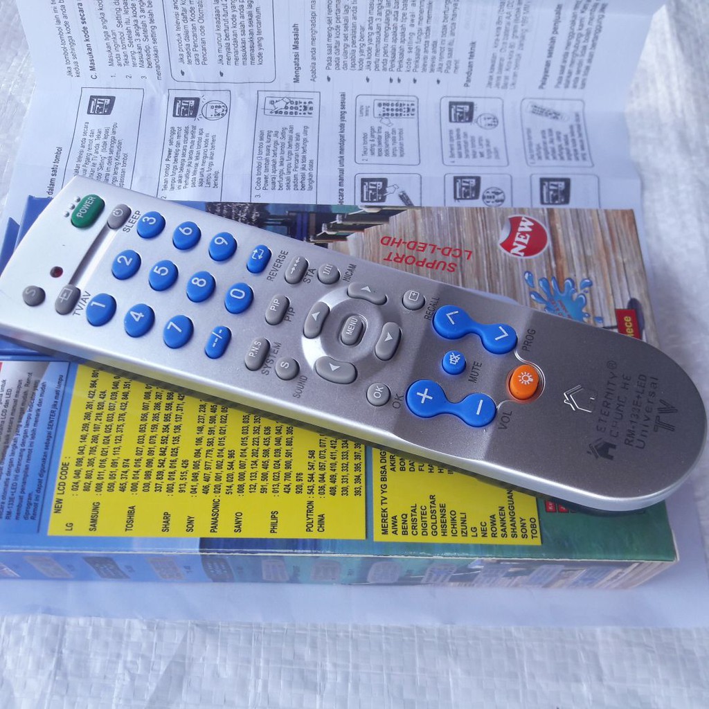 Remot Remote Multi Fungsi Tv Tabung/RM 133 Ada senter