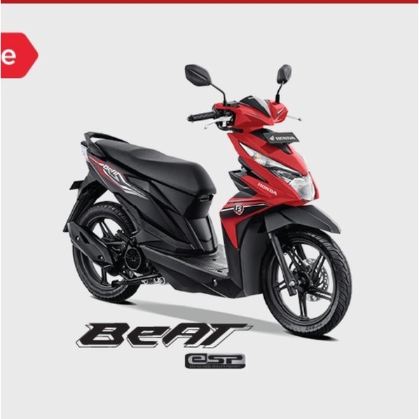 Striping Lis Stiker Honda Beat CBS ISS 2018 2019 Hitam Merah original