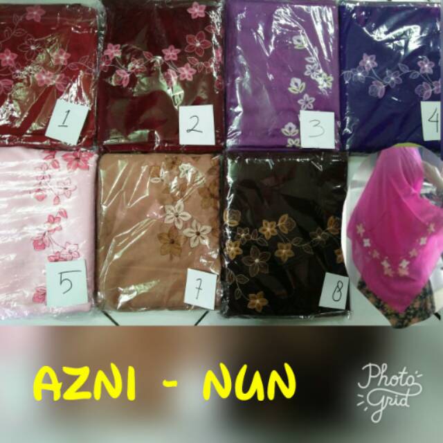 Jilbab Nun Segiempat Azni