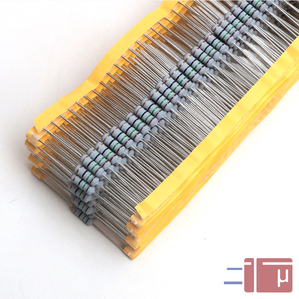 x10 Resistor 15R 15 Ohm 1W Metal Oxide 5% Taiwan Kaki Tembaga