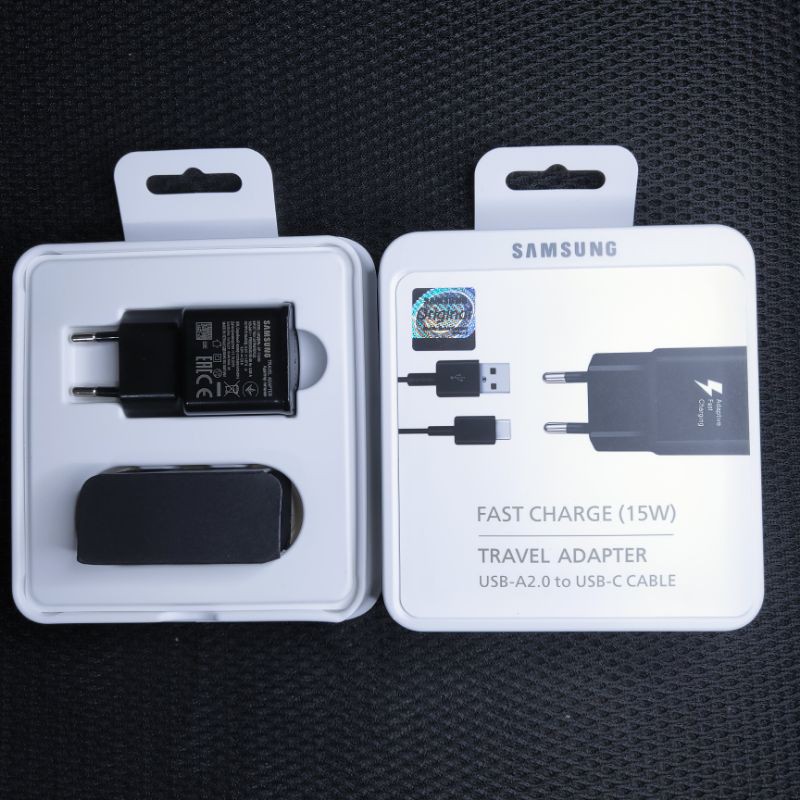 Charger Samsung 15W Original 100% Tipe-C Fast Charging / Charger Samsung S10 S9 S8 A50 A30 M30 M20