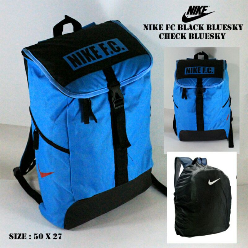 tas ransel warna biru pria wanita