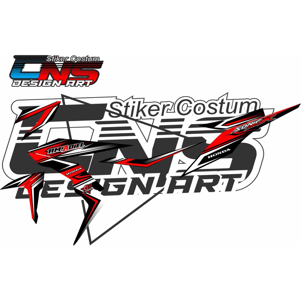 stiker decal striping honda sonic/ sticker decal striping honda sonic
