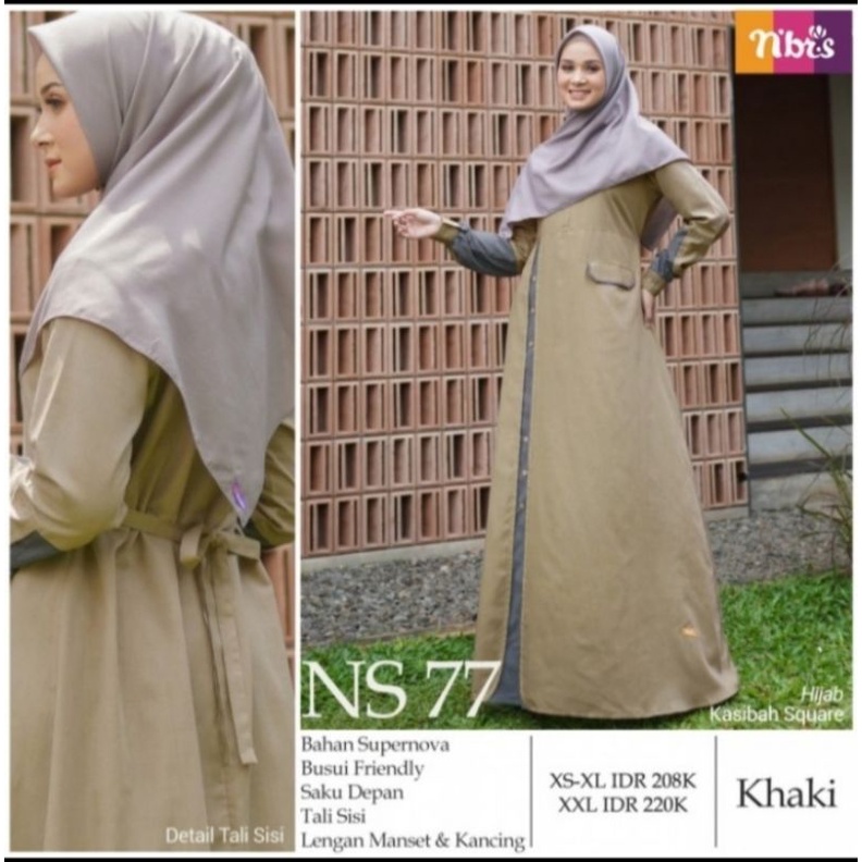 Gamis Nibras NS77 Khaki M