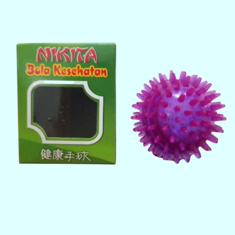 nikita bola duri pijat terapi refleksi tangan