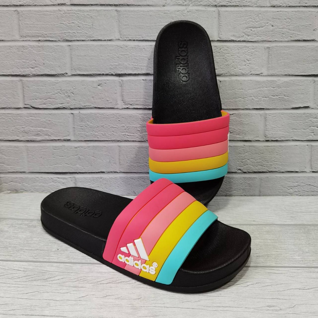 100% import full karet lentur/sandal adidas grade original slide wanita casual sport obral murah siz