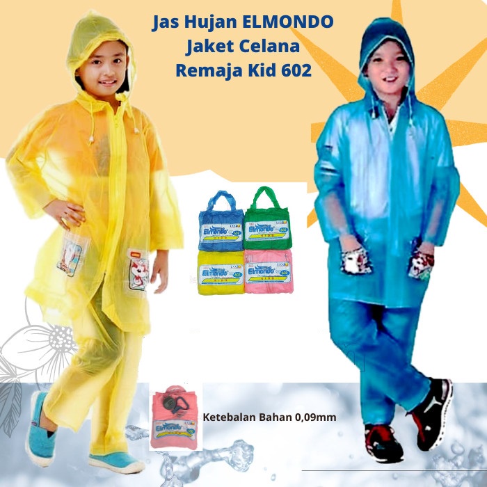 Jas Hujan Anak Setelan Jaket Celana Elmondo kidd 602