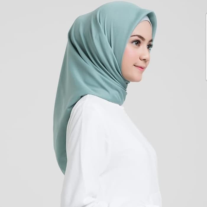 Hijab Segi Empat Jilbab Voal Ultrafine Mylady Warna Mint Murah Muslim TBEA0328