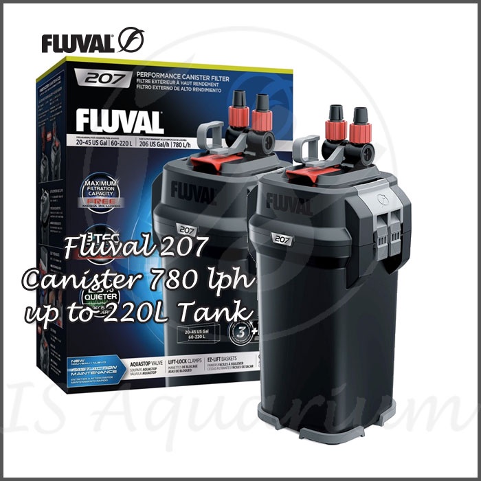 Canister Fluval 207 Canister Filter 780LPH Filter Canister Aquascape