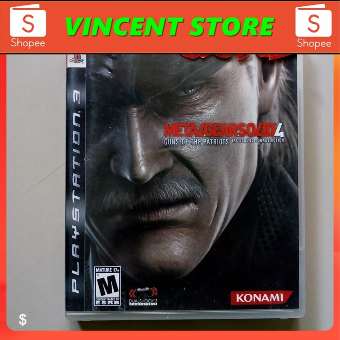 kaset bd PS3 METAL GEAR SOLID 4