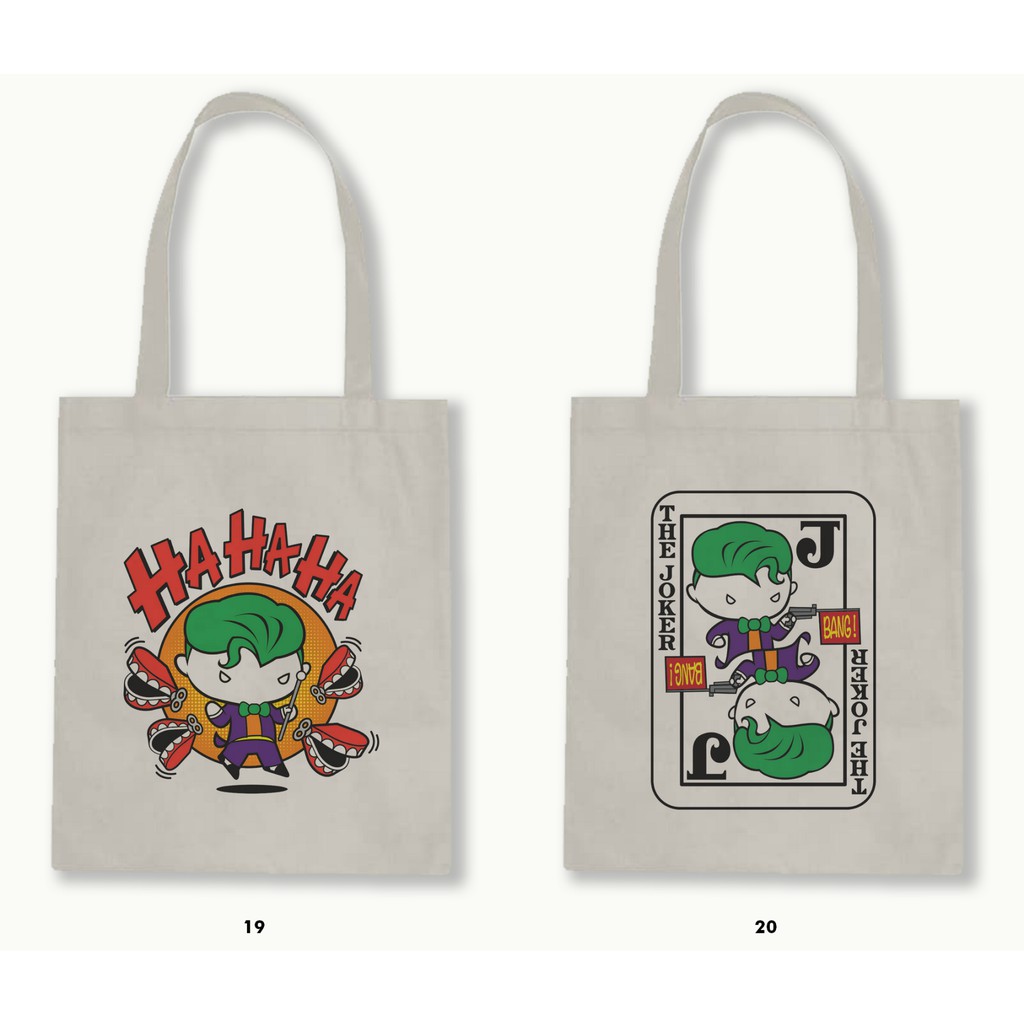 TOTE BAG BLACU-CHIBI SUPERMAN,BATMAN,WONDER WOMAN,FLASH.02