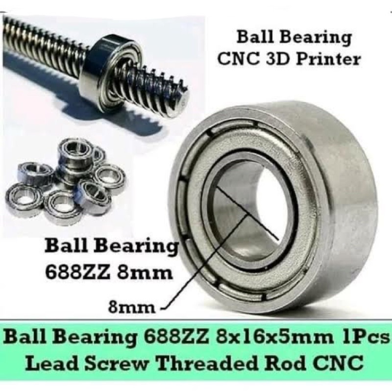 Ball Bearing 688 ZZ 8x16x5mm CNC