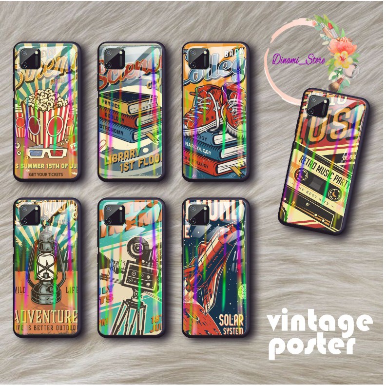 Vback case glass aurora intage poster Iphone 5 6 6g 6g+ 7 7g 7g+ 8 8+ Xr X Xs Xs Max Se 2020 DST286