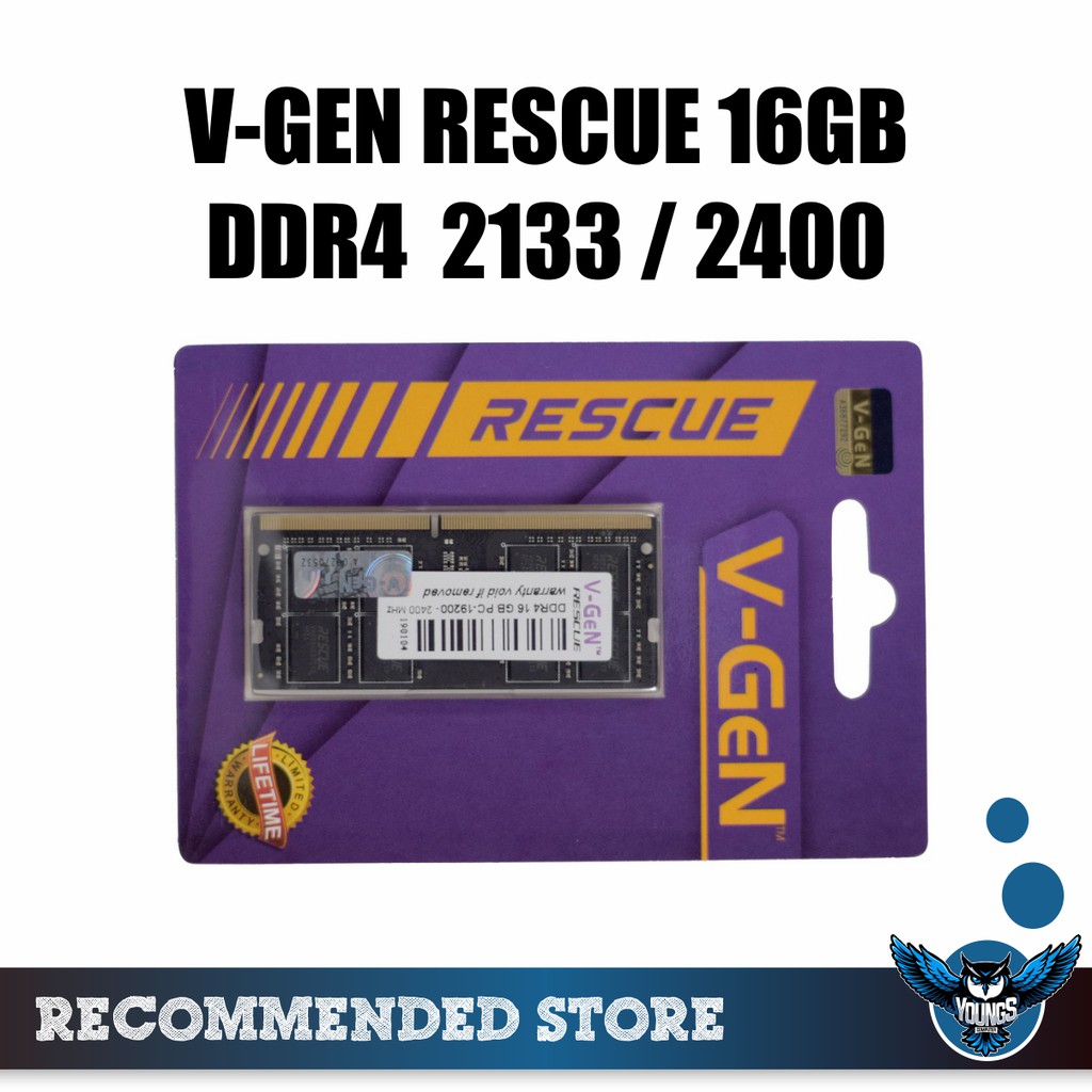 RAM LAPTOP V-GEN RESCUE 16GB DDR4 PC-17000 / 19200 SODIMM VGEN