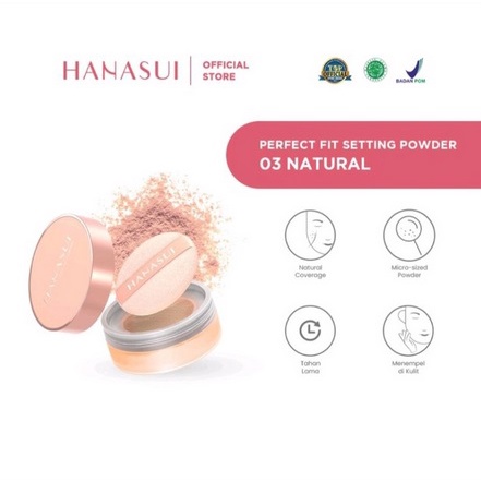 ✨SHASYA✨ HANASUI Perfect Fit Setting Powder | Loose Powder | Bedak | BPOM 12gr