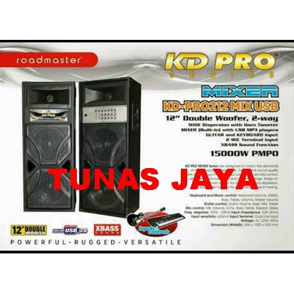 Speaker Roadmaster KD PRO 212 MIX USB 12' Double Woofer