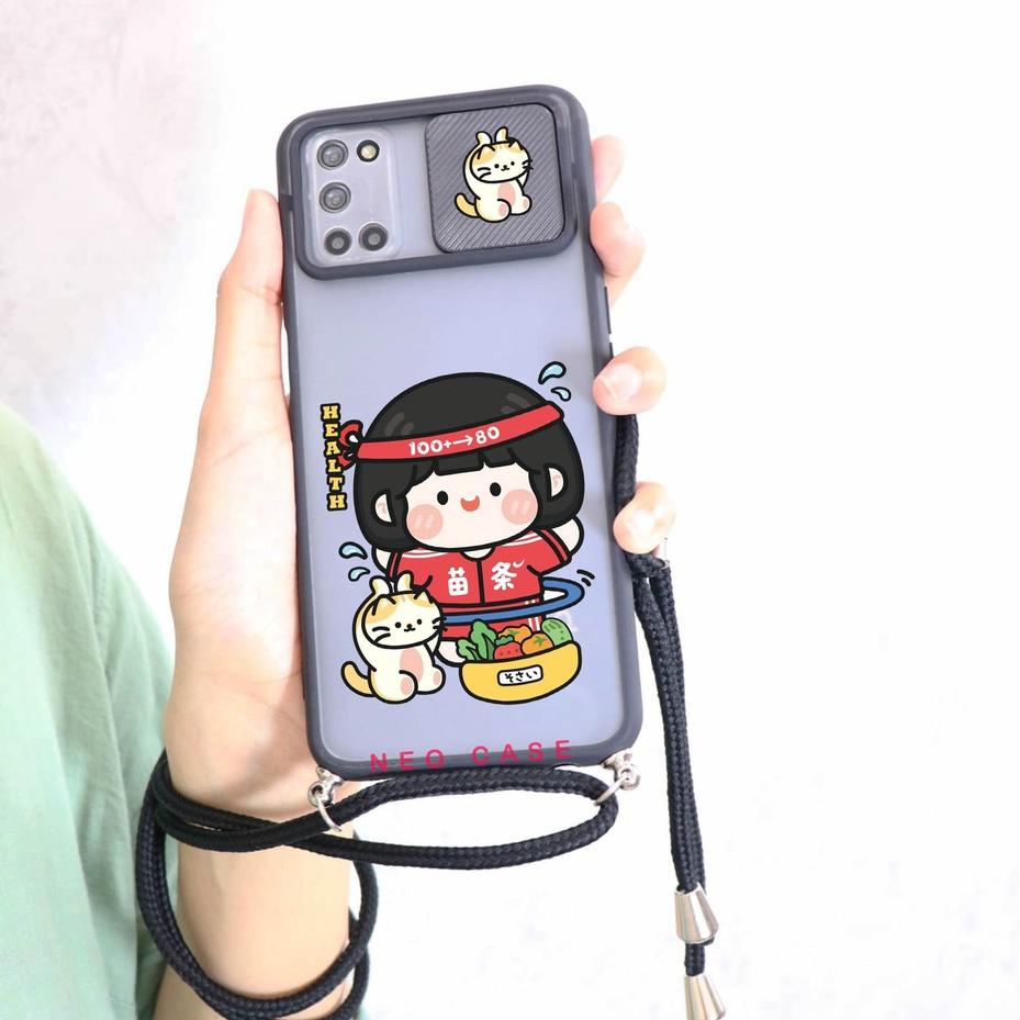 Siap Kirim.. SoftCase Slide Camera Tali Sling Xiaomi Redmi 9A 9C 9T 8A Note 10 9 8 7 11 5 5 Pro [KG0