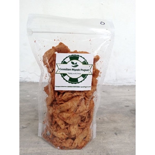

Keripik otak-otak pedas & original 500gr