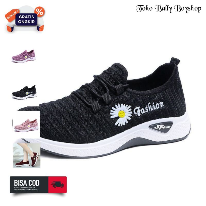 ESW Sneakers Wanita Import Kode 103 Sepatu Santai Sepatu Sport Sepatu Main Sepatu Murah