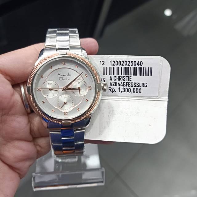 JAM TANGAN WANITA ALEXANDRE CHRISTIE 2844 AC2844 SILVER