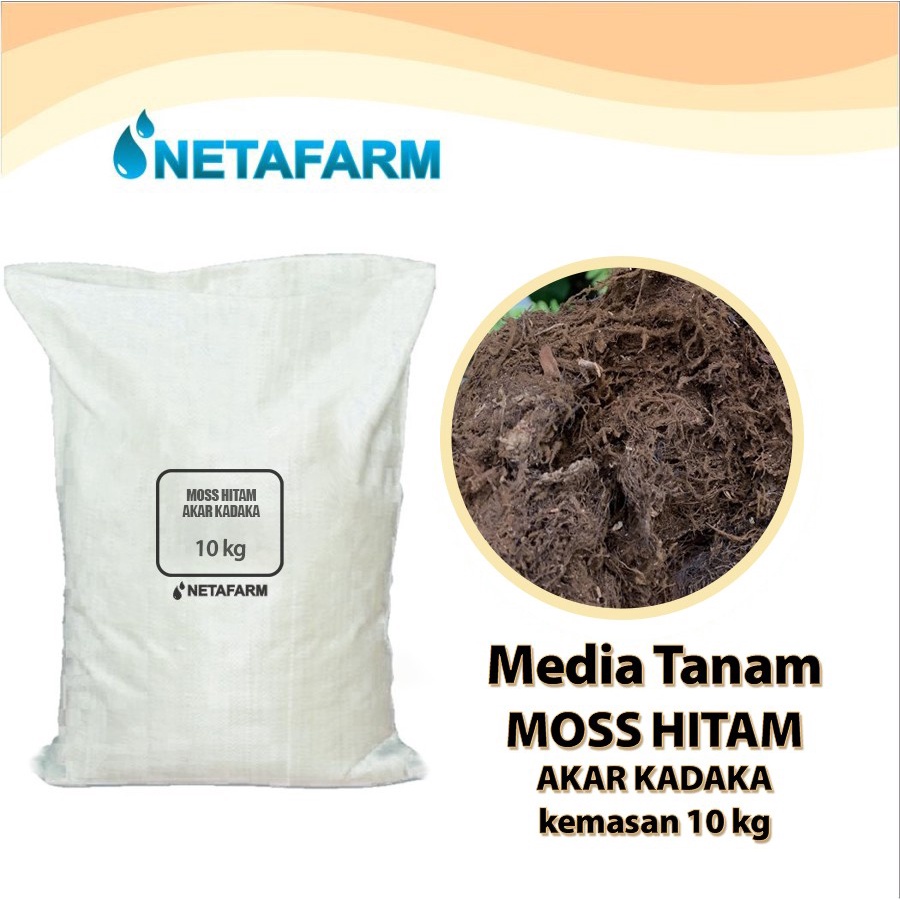 Media Tanam Moss Hitam Akar Kadaka - 10kg