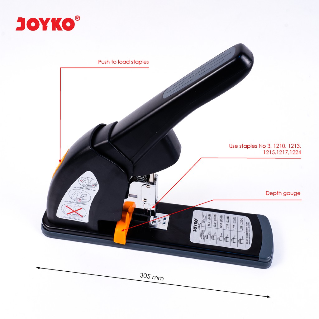 

Joyko Stepler Heavy Duty Joyko / Heavy Duty Stapler HS-13 Power Save Staples besar