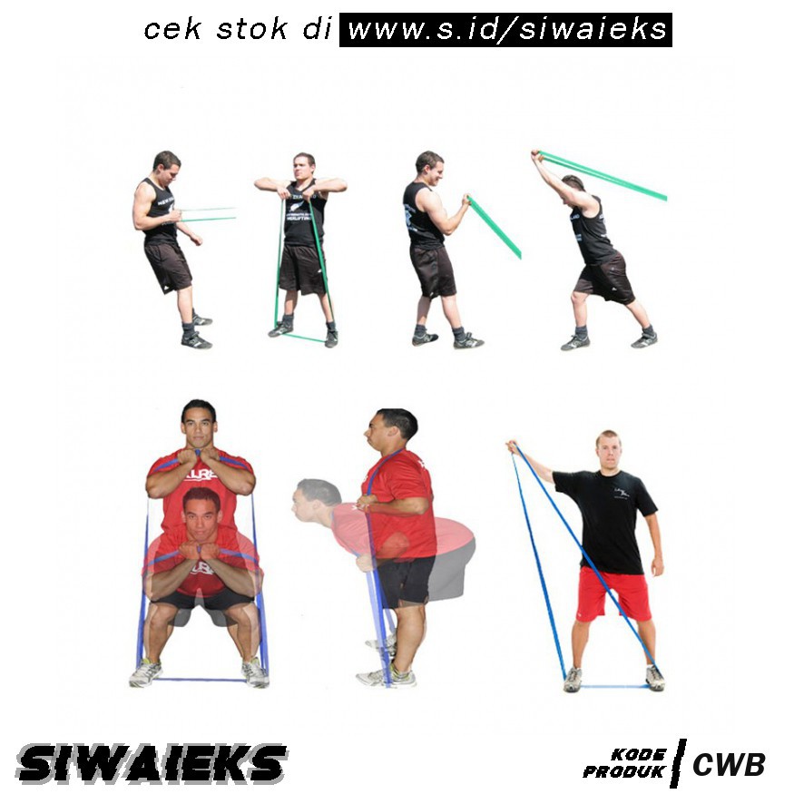 SDI Fitness Rumah Size L M Latex Pull Up Resistance Band Fitness RESISTANCE BAND/POWER BAND STRETCHING PULL UP Ala AMT