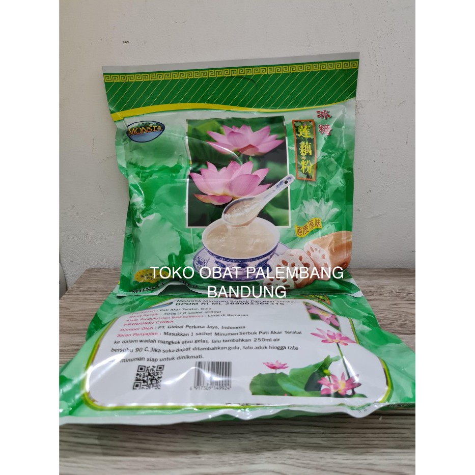 

LOTUS ROOT / MINUMAN SERBUK PATI AKAR TERATAI MONSTA 10SACHET