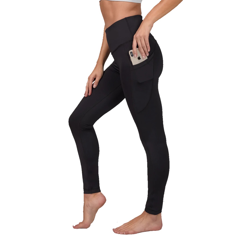 Celana Yoga/Gym/Running Legging 90 Degree Squad Proof ORIGINAL Black