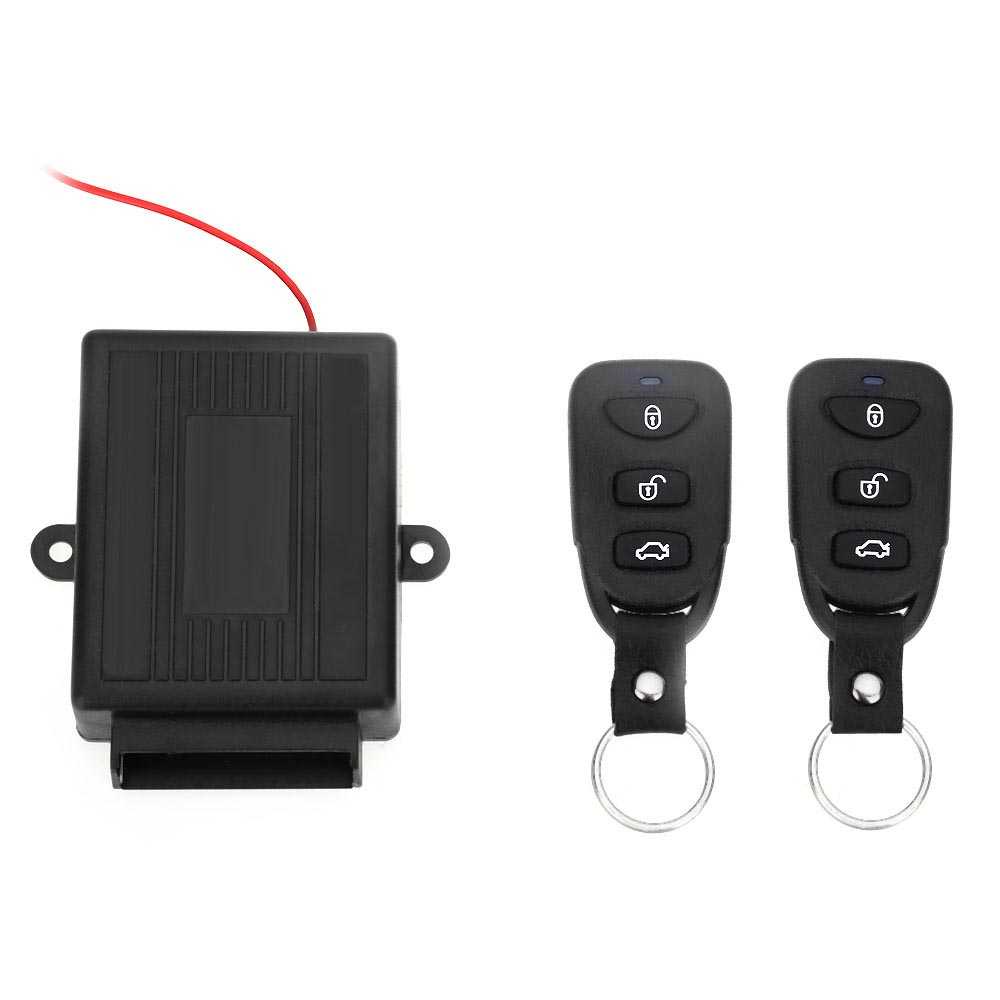 Eunavi Keyless Remote Control Wireless Door Lock Mobil - 124908-Hitam