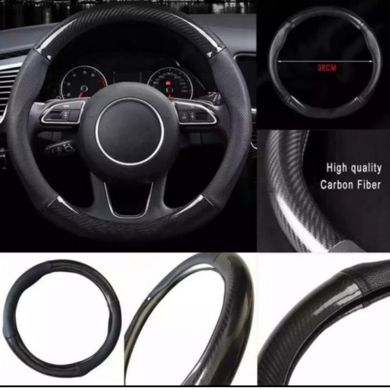 Sarung Stir Carbon Suzuki Splash