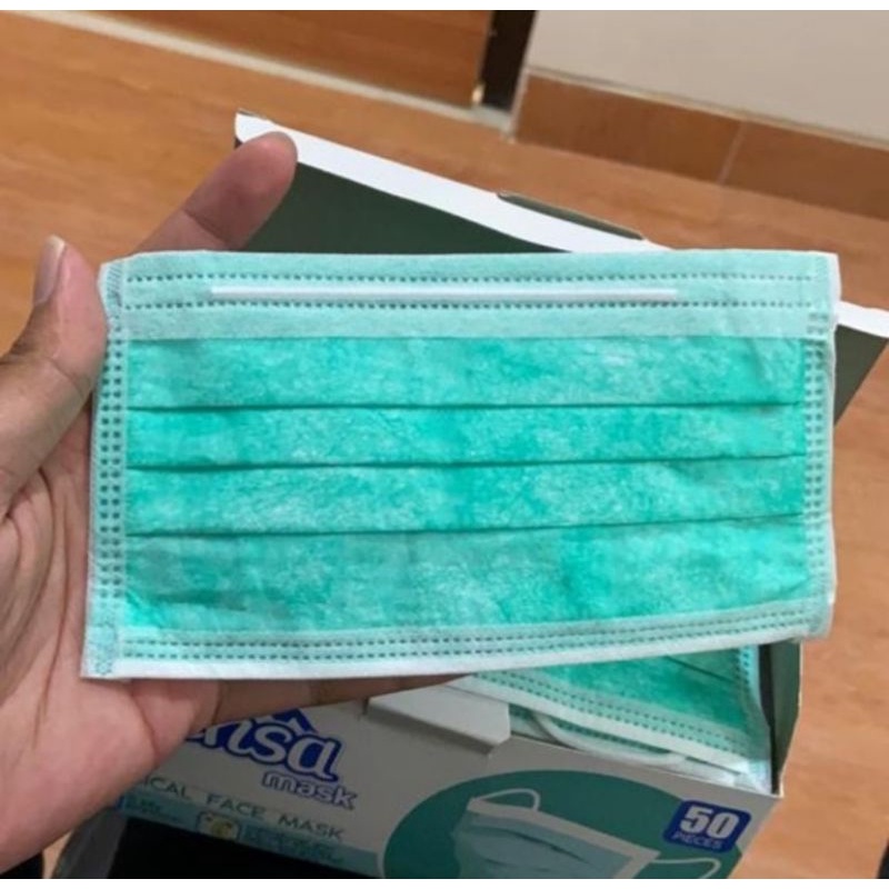 Masker 3ply Surgical Sensa 1 box isi 50 pcs