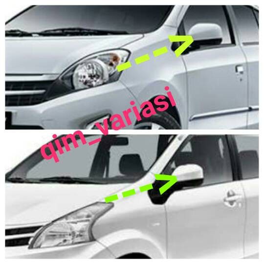 Mobil-Spion- Cover Spion Agya Ayla Oem Original - Silver, Kiri -Spion-Mobil.