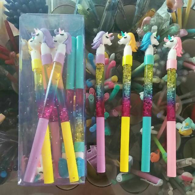 

Bolpen Gel GLITER motif KUDA PONY part 2 ( eceran )