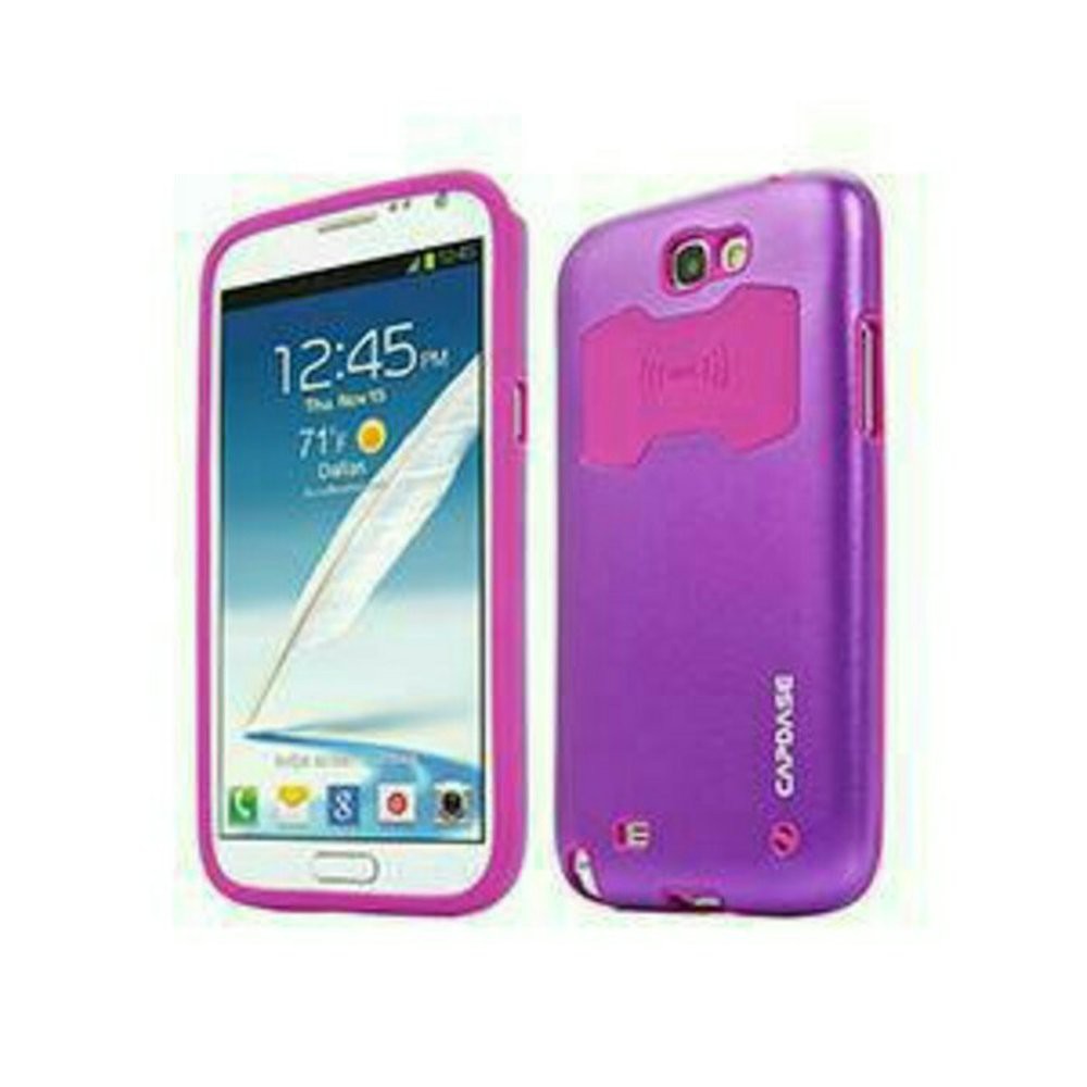 GROSIR ACCESORIES HP Capdase Alumor Jacket Pearl Samsung Galaxy Note 2 - Purple