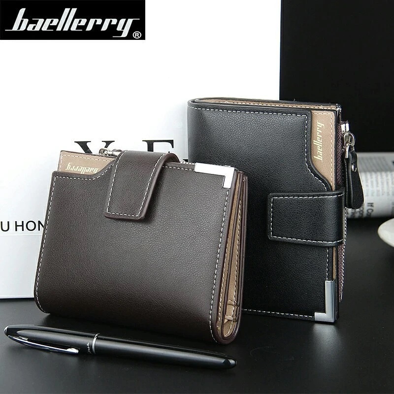 Dompet Kulit Unisex Model Pendek Import Baellerry Original Banyak Slot