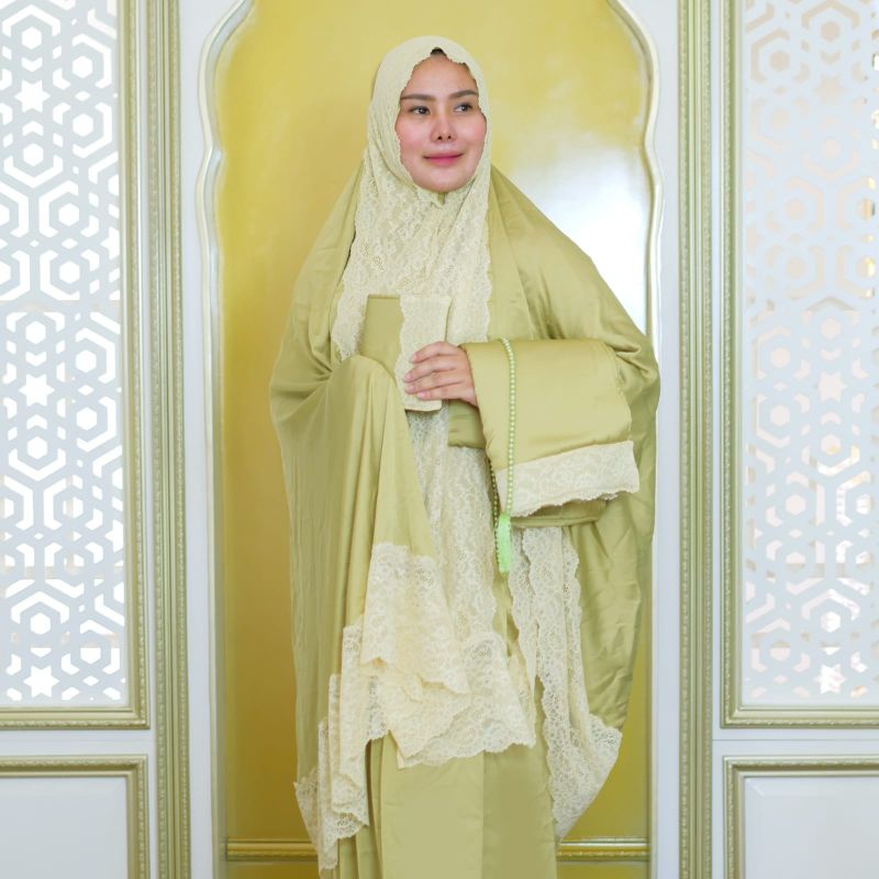 Set Mukena Aisyah Hijau - Aqeela