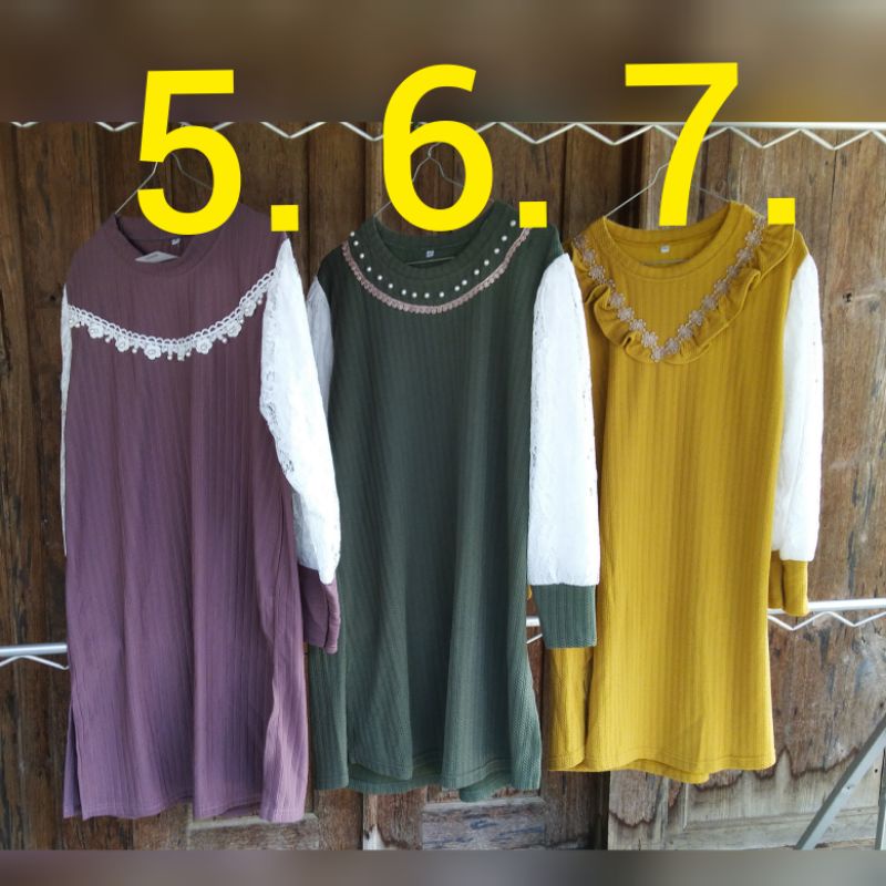 tunik rajut import jumbo masuk