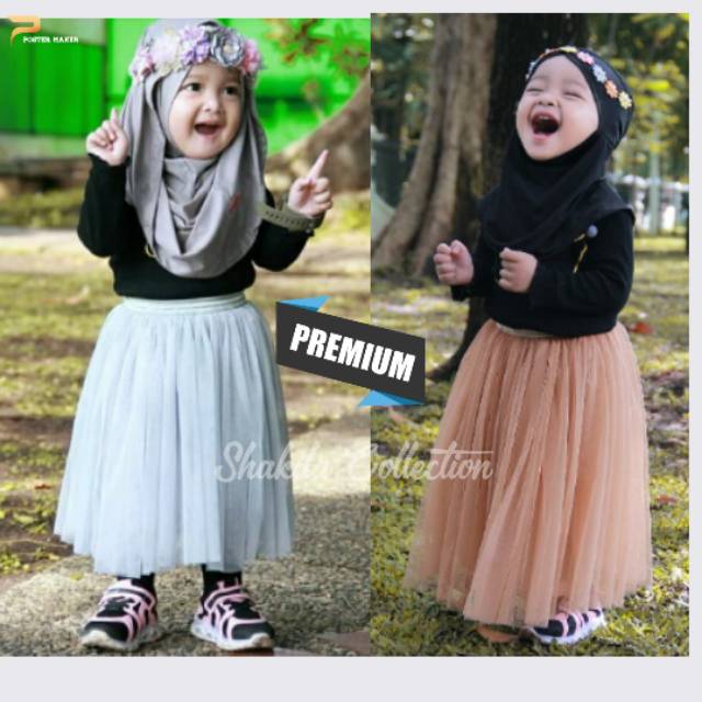 Rok tutu anak panjang premium