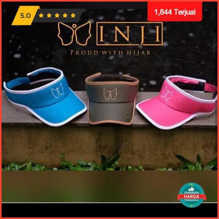 Super Sale Inji Topi Muslimah Sporty-Muncung Kecil - Putih Premium