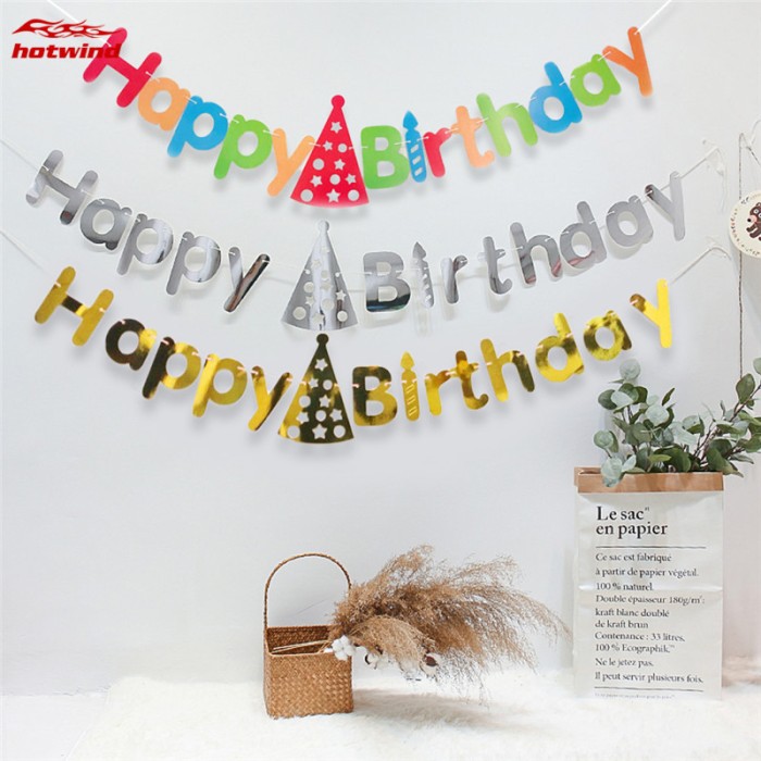 BANNER HAPPY BIRTHDAY / BANNER ULANG TAHUN / BIRTHDAY FLAG