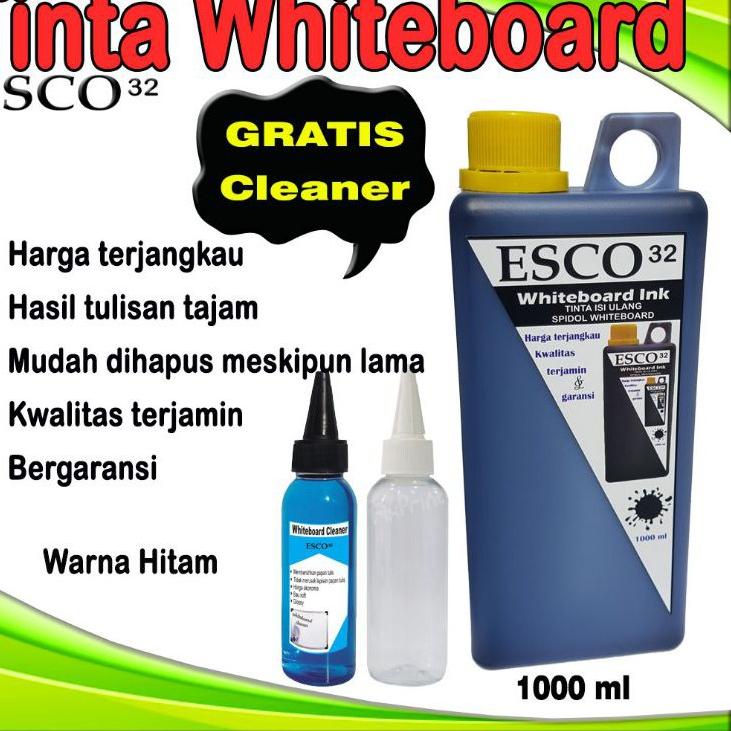 

Baru - Tinta whiteboard papan tulis esco hitam 1000 ml