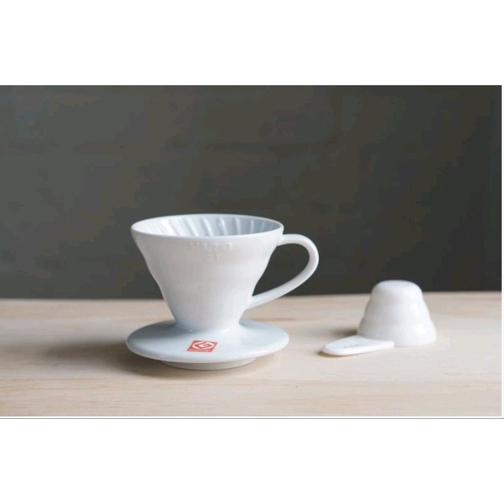 Hario V60 Dripper Ceramic White VDC-01W Bagus