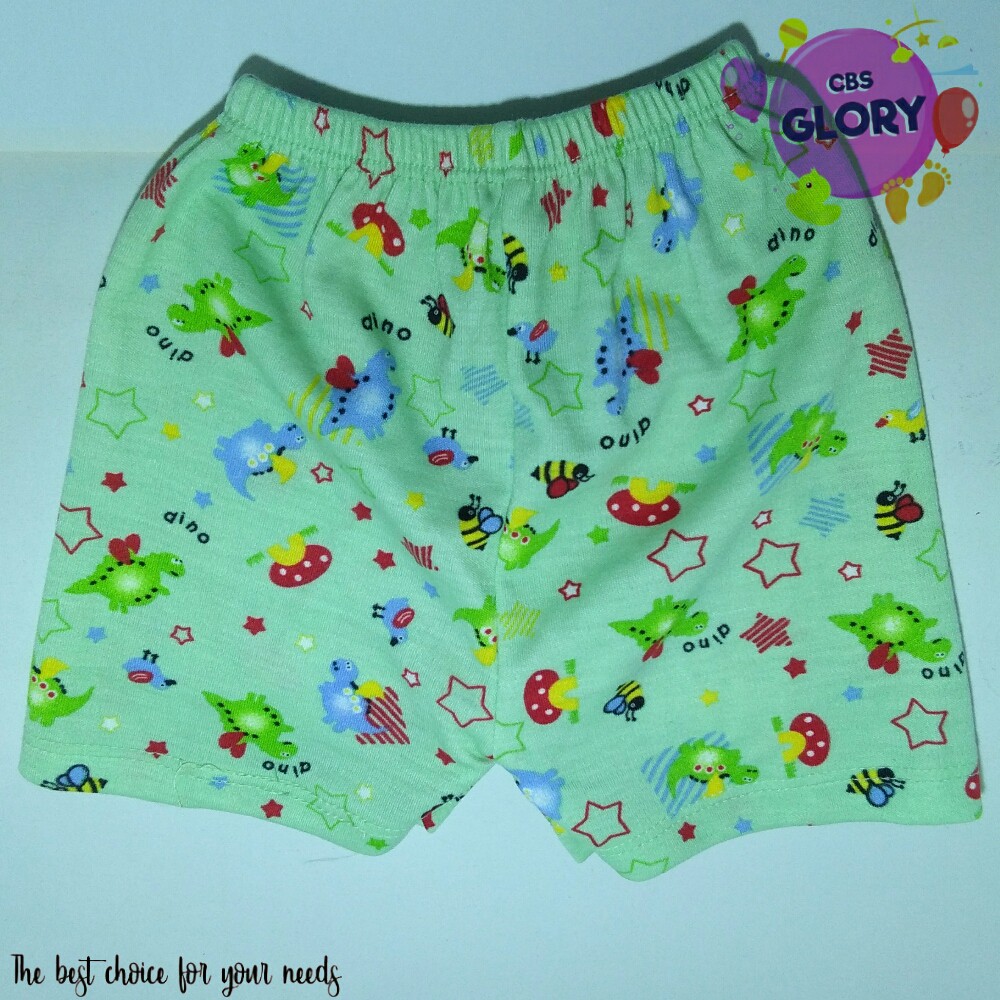 Celana Pendek Bayi Motif Dino/Ukuran S,M,L,XL/Bahan Katun Halus