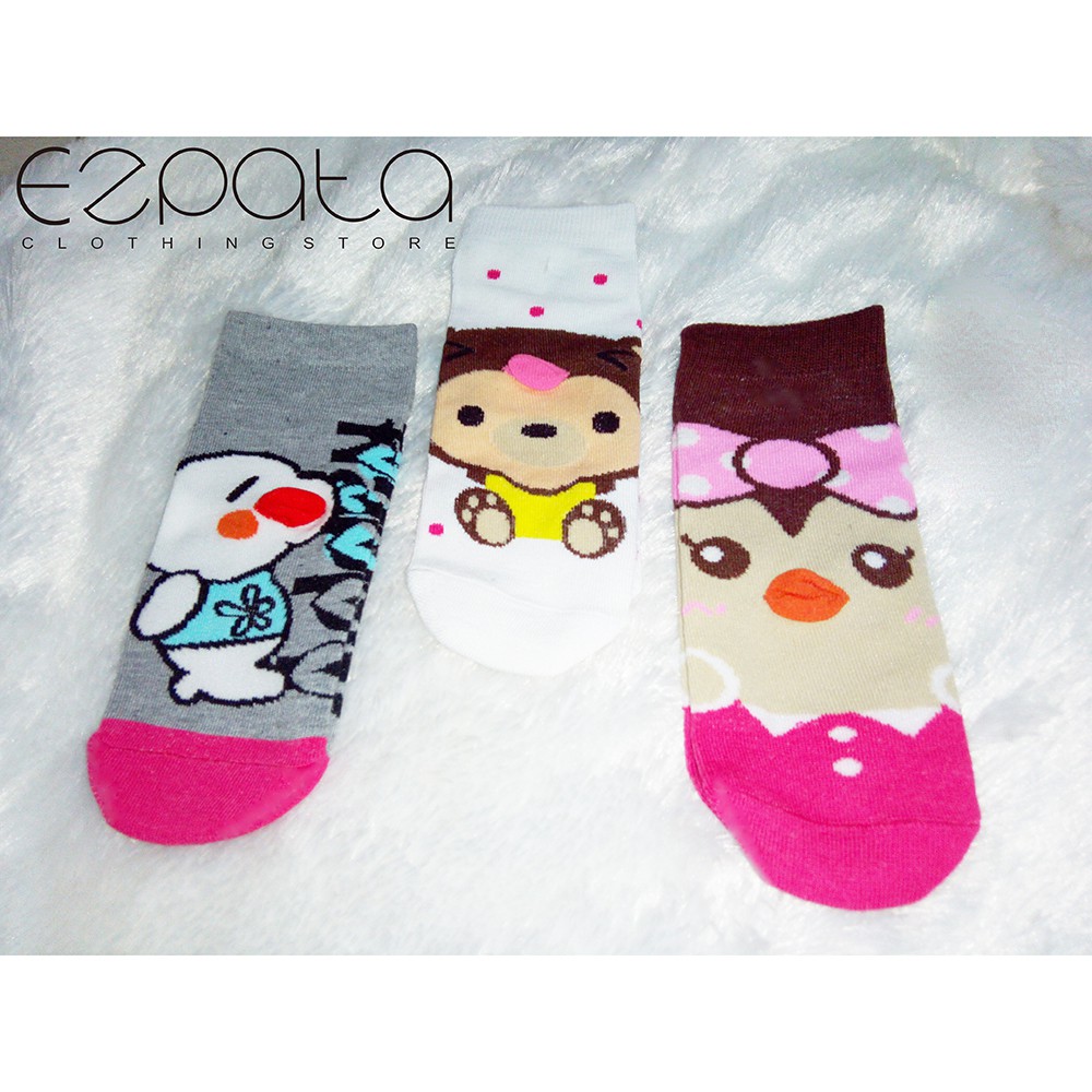 Kaos Kaki Motif 3D Remaja Karakter Lucu