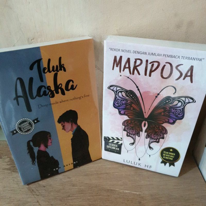 PAKET 2 NOVEL MARIPOSA DAN TELUK ALASKA KERTAS BOOKPAPER