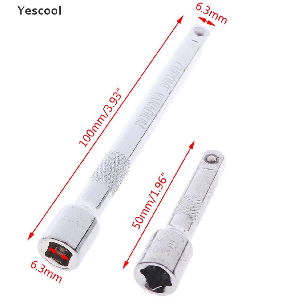 Yescool Soket extender ratchet 1 / 4 50mm 100mm